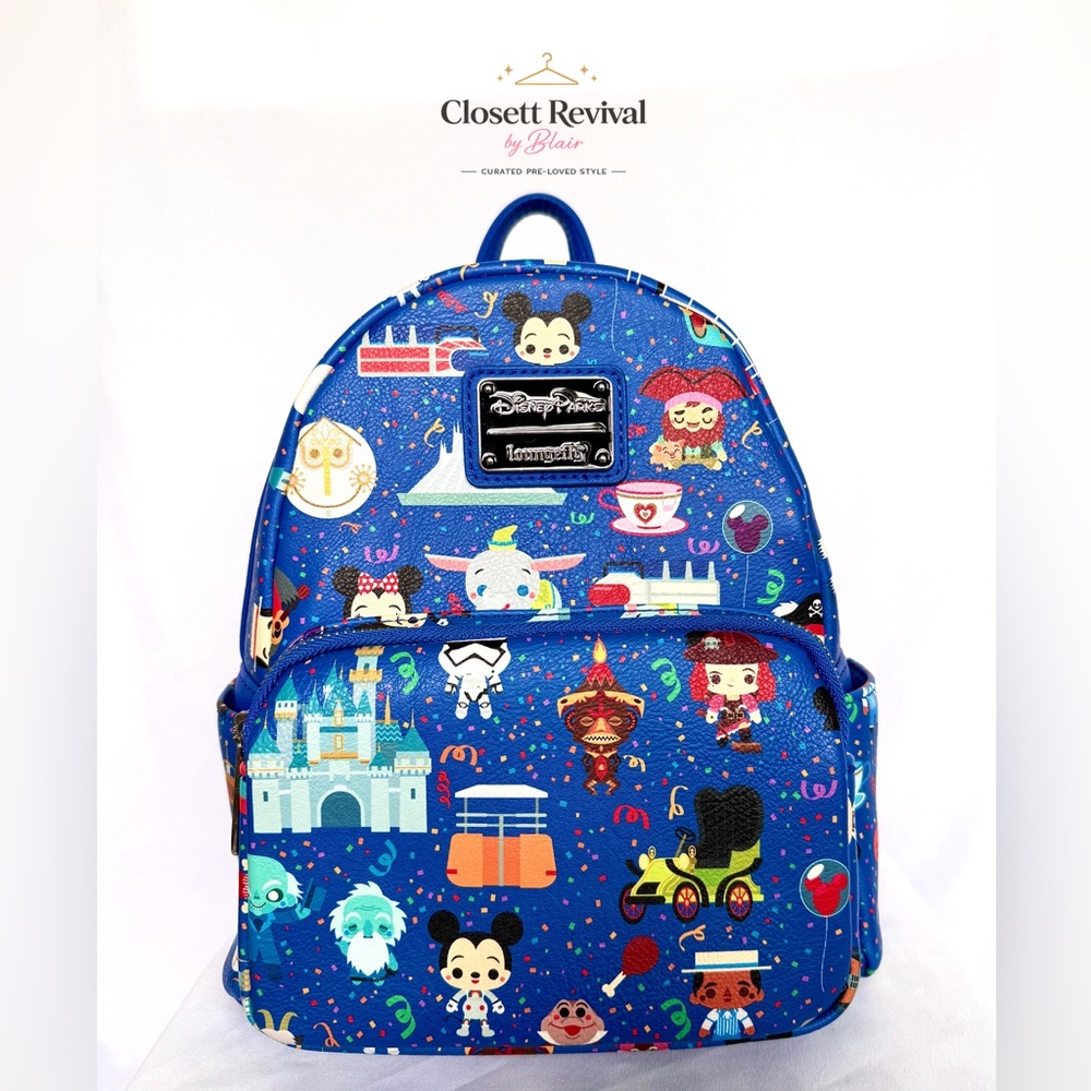 Loungefly Disney Parks Chibi Mini Backpack+Matching Wallet Set - Park Exclusive